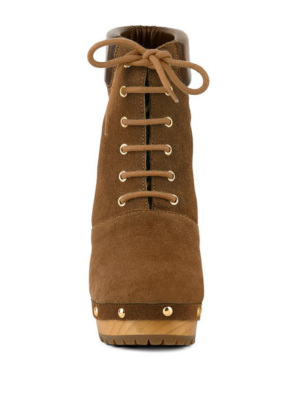 MAAYA Handcrafted Collared Suede Boot