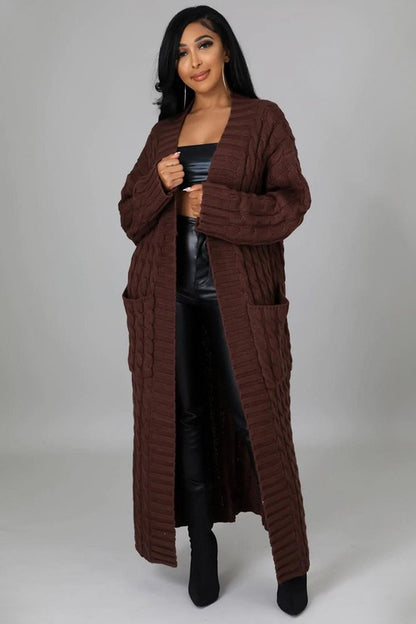 LONG MAXI SWEATER CARDIGAN