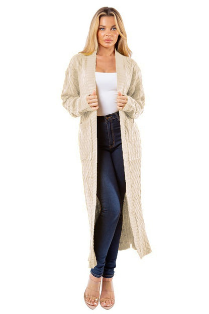 LONG MAXI SWEATER CARDIGAN