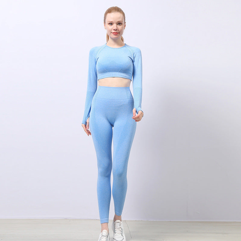 Jacquard Seamless Yoga Wear Suit - My Store