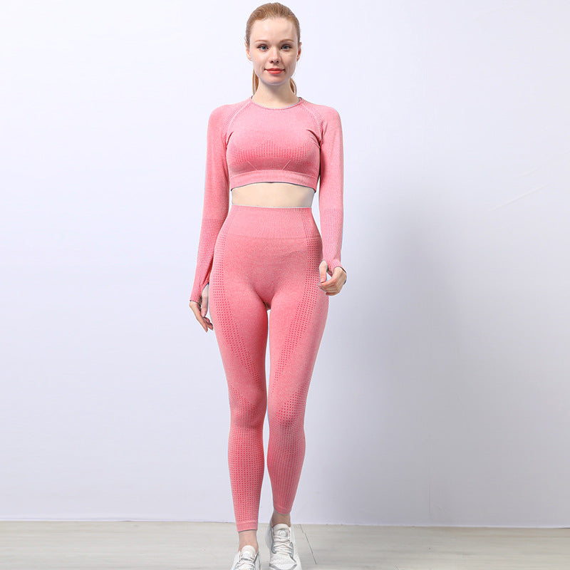 Jacquard Seamless Yoga Wear Suit - My Store