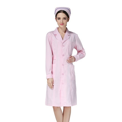 Nurse short sleeve white lab coat