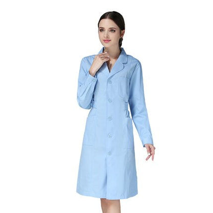 Nurse short sleeve white lab coat