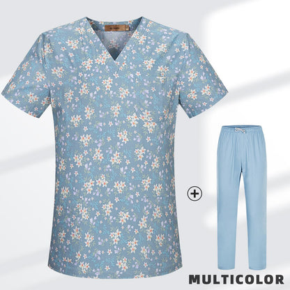 High Quality Cartoon Printing Working Scrubs