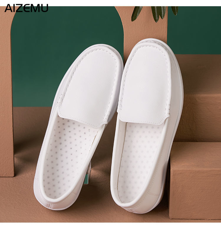 Non-Slip Soft Breathable White Nurse Shoes - My Store