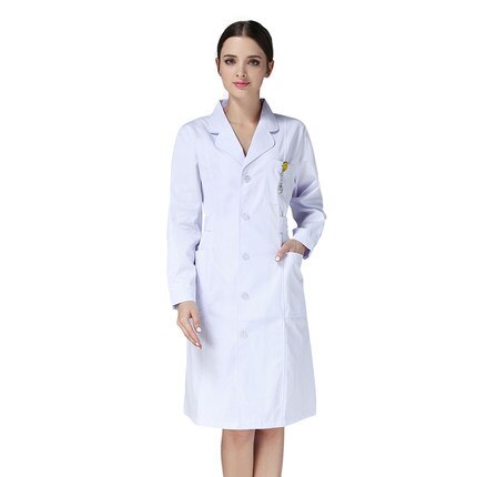 Nurse short sleeve white lab coat