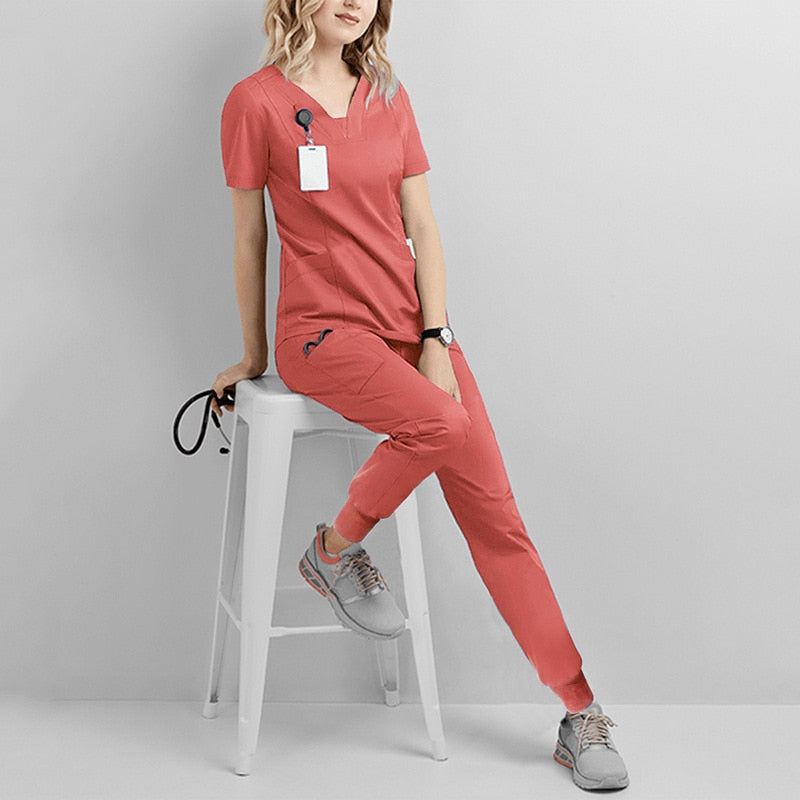 Ultra Soft Stretch Uniforms Top With Jogger Pants - My Store