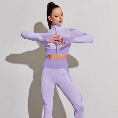 Vital Seamless Set Women Long Sleeve Workout Tracksuit