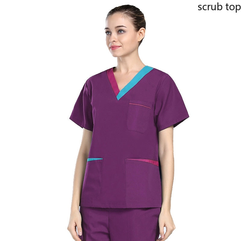 Short Sleeve Medical Uniforms V Neck Workwear - My Store