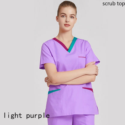 Short Sleeve Medical Uniforms V Neck Workwear - My Store