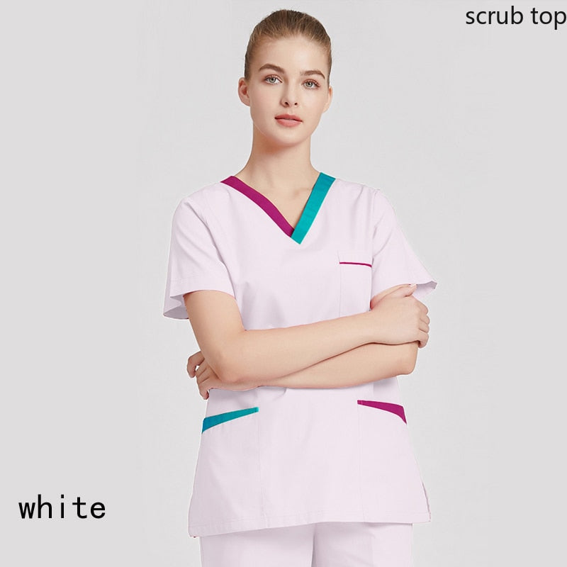 Short Sleeve Medical Uniforms V Neck Workwear - My Store