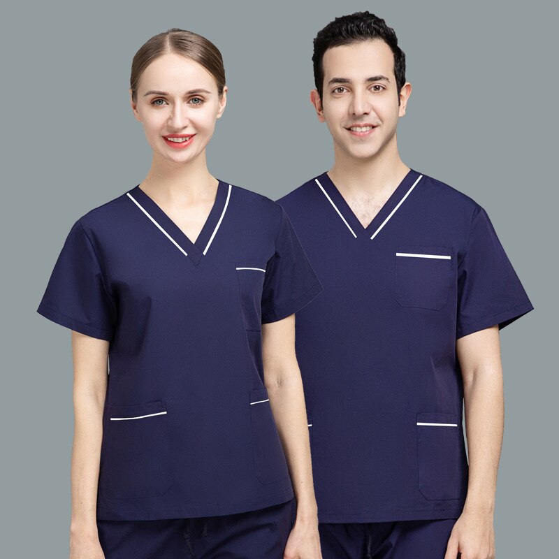 Short Sleeve V Neck + Pants Medical Uniform - My Store