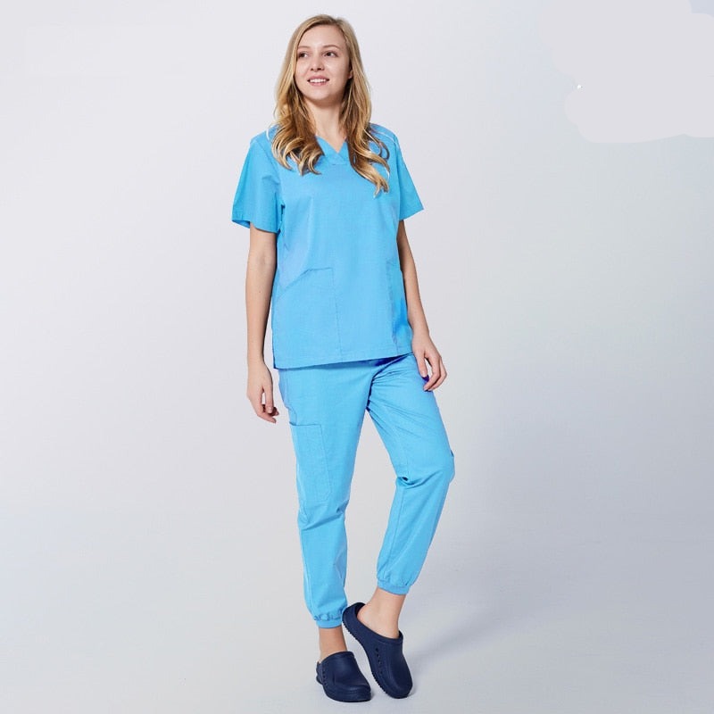 Nursing Uniforms Spandex Clinics Suit - My Store