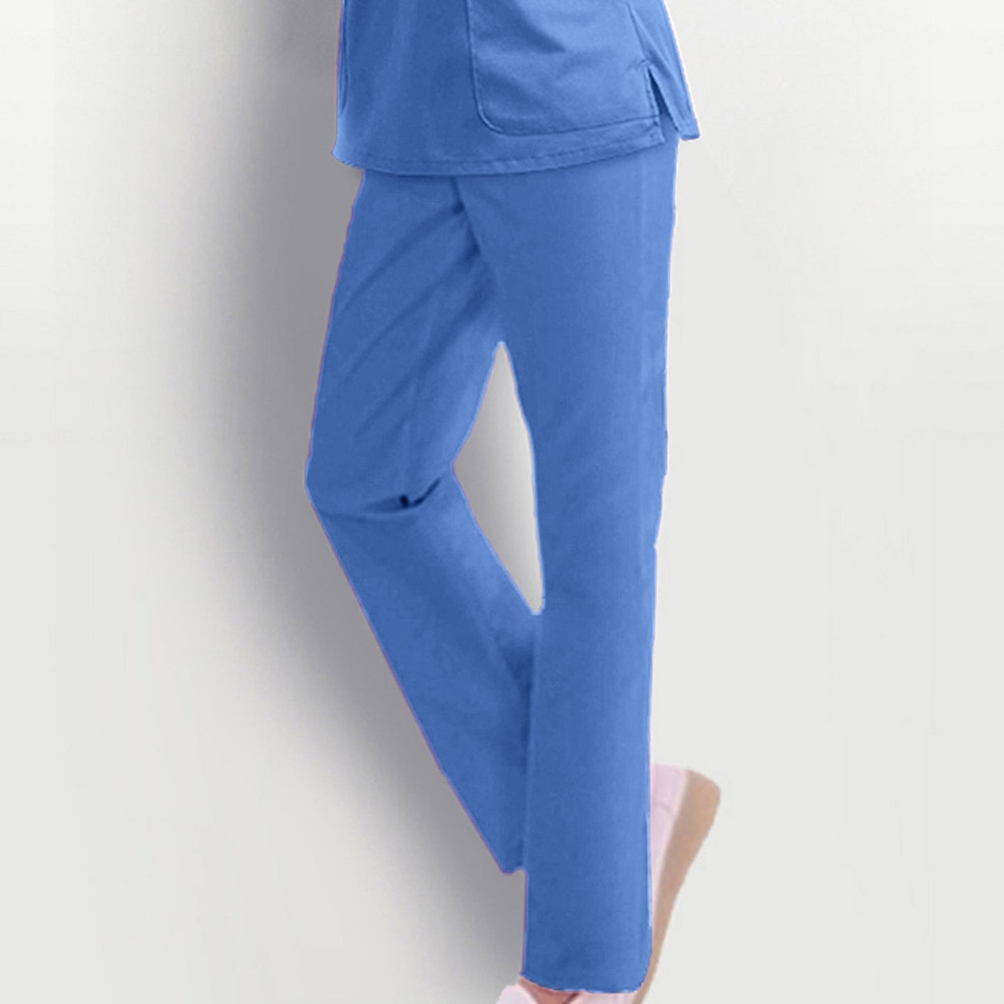 Nurse High Waist Uniform Casual Pants Scrub Uniform