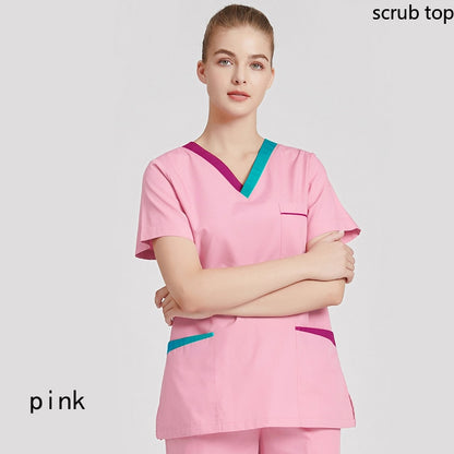 Short Sleeve Medical Uniforms V Neck Workwear - My Store