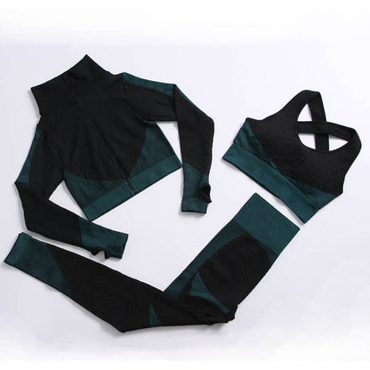 Vital Seamless Set Women Long Sleeve Workout Tracksuit