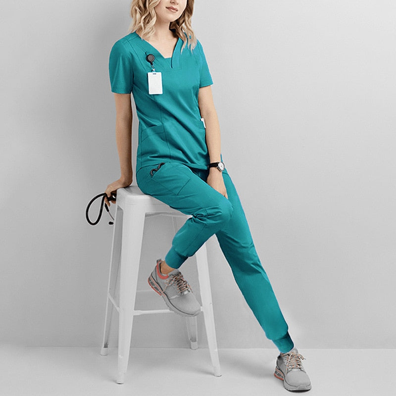 Ultra Soft Stretch Uniforms Top With Jogger Pants - My Store